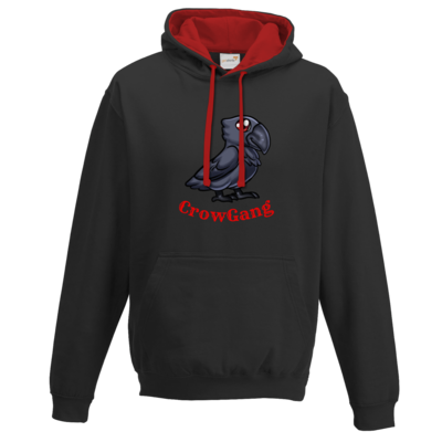 Motiv: Two-Tone Hoodie - CrowRabe - bestimme auf Wunsch Details wie Produkt, Grösse, Farbe und Position selbst ! Motiv: Two-Tone Hoodie - CrowRabe
