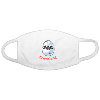 Motiv: Gesichtsmaske - Rabe im Ei - bestimme auf Wunsch Details wie Produkt, Grösse, Farbe und Position selbst ! Motiv: Gesichtsmaske - Rabe im Ei