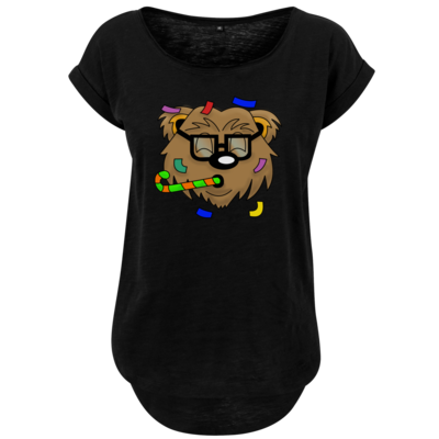 Motiv: Ladies Long Slub Tee - HYPEBAER - bestimme auf Wunsch Details wie Produkt, Grösse, Farbe und Position selbst ! Motiv: Ladies Long Slub Tee - HYPEBAER