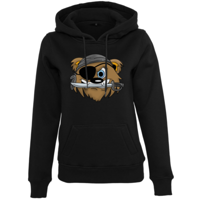 Motiv: Womens Heavy Hoody - Piratenbaer - bestimme auf Wunsch Details wie Produkt, Grösse, Farbe und Position selbst ! Motiv: Womens Heavy Hoody - Piratenbaer
