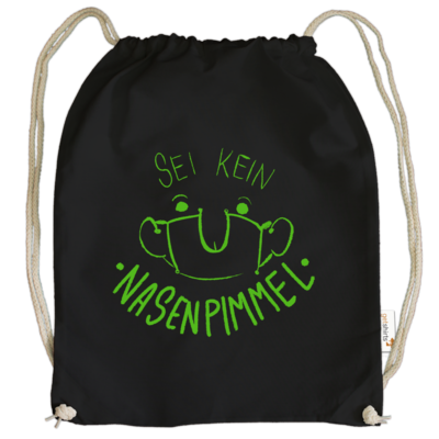 Motiv: Cotton Gymsac - Sei Kein Nasenp****l - bestimme auf Wunsch Details wie Produkt, Grösse, Farbe und Position selbst ! Motiv: Cotton Gymsac - Sei Kein Nasenp****l