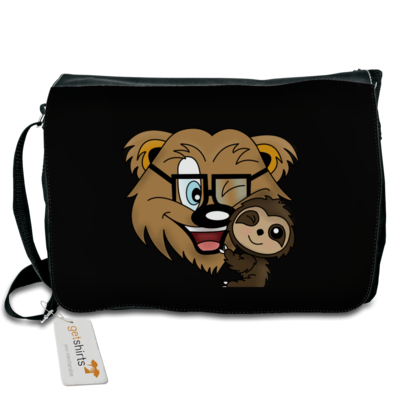 Motiv: Schultertasche - BAERMILUHUG - bestimme auf Wunsch Details wie Produkt, Grösse, Farbe und Position selbst ! Motiv: Schultertasche - BAERMILUHUG