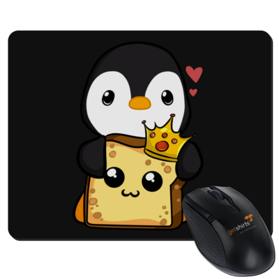 Motiv: Mousepad Textil - PinguToast - bestimme auf Wunsch Details wie Produkt, Grösse, Farbe und Position selbst ! Motiv: Mousepad Textil - PinguToast