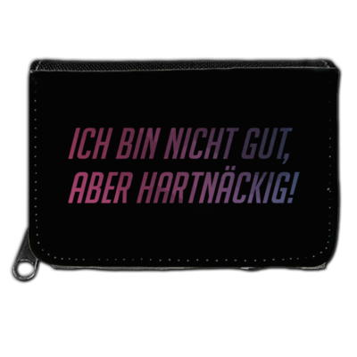 Motiv: Geldboerse - Glu3cifer Credo - bestimme auf Wunsch Details wie Produkt, Grösse, Farbe und Position selbst ! Motiv: Geldboerse - Glu3cifer Credo