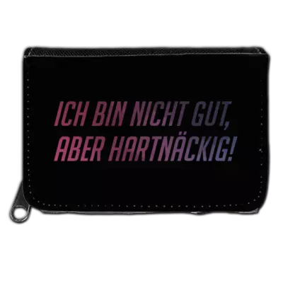 Motiv: Geldboerse - Glu3cifer Credo - bestimme auf Wunsch Details wie Produkt, Grösse, Farbe und Position selbst ! Motiv: Geldboerse - Glu3cifer Credo