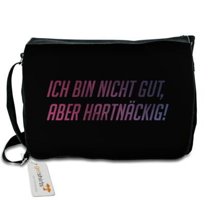 Motiv: Schultertasche - Glu3cifer Credo - bestimme auf Wunsch Details wie Produkt, Grösse, Farbe und Position selbst ! Motiv: Schultertasche - Glu3cifer Credo