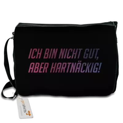Motiv: Schultertasche - Glu3cifer Credo - bestimme auf Wunsch Details wie Produkt, Grösse, Farbe und Position selbst ! Motiv: Schultertasche - Glu3cifer Credo