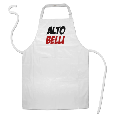 Motiv: Schürze - Alto Belli - bestimme auf Wunsch Details wie Produkt, Grösse, Farbe und Position selbst ! Motiv: Schürze - Alto Belli