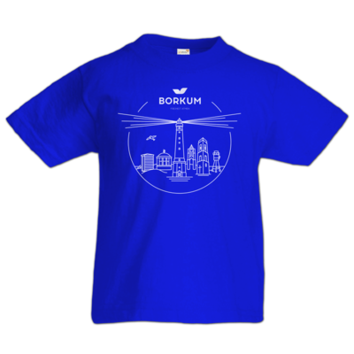 Motiv: Kids T-Shirt Premium FAIR WEAR - Skyline Borkum (rund) - bestimme auf Wunsch Details wie Produkt, Grösse, Farbe und Position selbst ! Motiv: Kids T-Shirt Premium FAIR WEAR - Skyline Borkum (rund)