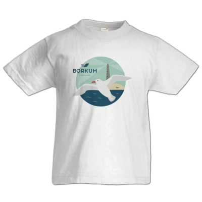 Motiv: Kids T-Shirt Premium FAIR WEAR - Möwe (mehrfarbig) - bestimme auf Wunsch Details wie Produkt, Grösse, Farbe und Position selbst ! Motiv: Kids T-Shirt Premium FAIR WEAR - Möwe (mehrfarbig)