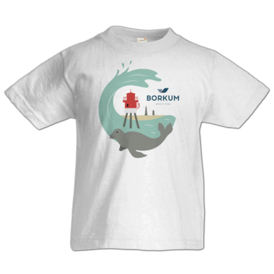 Motiv: Kids T-Shirt Premium FAIR WEAR - Seehund (mehrfarbig) - bestimme auf Wunsch Details wie Produkt, Grösse, Farbe und Position selbst ! Motiv: Kids T-Shirt Premium FAIR WEAR - Seehund (mehrfarbig)