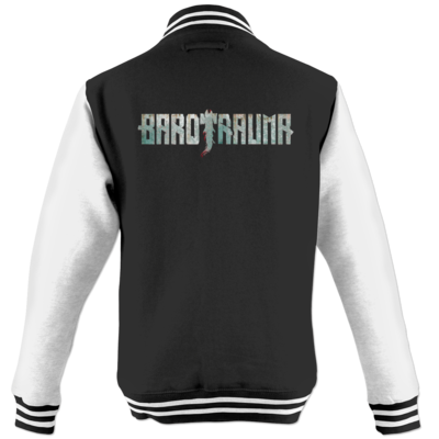 Motiv: College Jacke - Barotrauma Logo - bestimme auf Wunsch Details wie Produkt, Grösse, Farbe und Position selbst ! Motiv: College Jacke - Barotrauma Logo