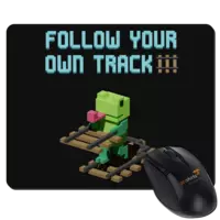 Motiv: Mousepad Textil - Unrailed Frog - bestimme auf Wunsch Details wie Produkt, Grösse, Farbe und Position selbst ! Motiv: Mousepad Textil - Unrailed Frog