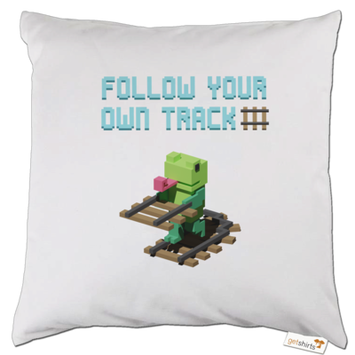 Motiv: Kissen - Unrailed Frog - bestimme auf Wunsch Details wie Produkt, Grösse, Farbe und Position selbst ! Motiv: Kissen - Unrailed Frog