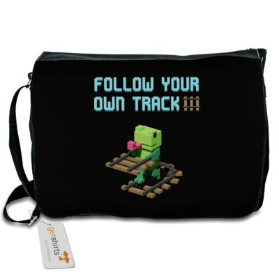 Motiv: Schultertasche - Unrailed Frog - bestimme auf Wunsch Details wie Produkt, Grösse, Farbe und Position selbst ! Motiv: Schultertasche - Unrailed Frog