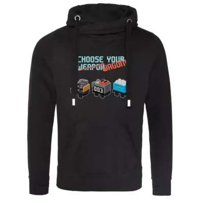 Motiv: Cross Neck Hoodie - Unrailes choose your wagon - bestimme auf Wunsch Details wie Produkt, Grösse, Farbe und Position selbst ! Motiv: Cross Neck Hoodie - Unrailes choose your wagon