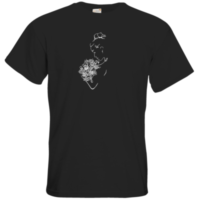 Motiv: T-Shirt Premium FAIR WEAR - Women w/ Flower's - bestimme auf Wunsch Details wie Produkt, Grösse, Farbe und Position selbst ! Motiv: T-Shirt Premium FAIR WEAR - Women w/ Flower's