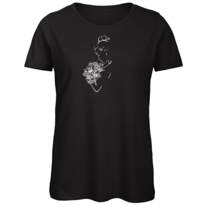 Motiv: Organic Lady T-Shirt - Women w/ Flower's - bestimme auf Wunsch Details wie Produkt, Grösse, Farbe und Position selbst ! Motiv: Organic Lady T-Shirt - Women w/ Flower's