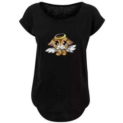 Motiv: Ladies Long Slub Tee - Angel - bestimme auf Wunsch Details wie Produkt, Grösse, Farbe und Position selbst ! Motiv: Ladies Long Slub Tee - Angel
