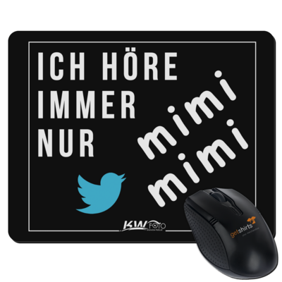 Motiv: Mousepad Textil - mimimimi - bestimme auf Wunsch Details wie Produkt, Grösse, Farbe und Position selbst ! Motiv: Mousepad Textil - mimimimi