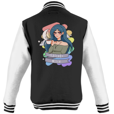Motiv: College Jacke - LGBTeaQ Witch - bestimme auf Wunsch Details wie Produkt, Grösse, Farbe und Position selbst ! Motiv: College Jacke - LGBTeaQ Witch