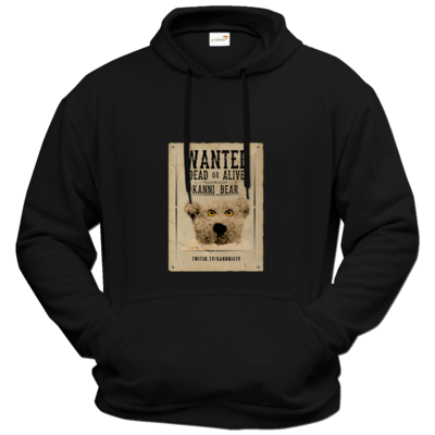 Motiv: Hoodie Premium FAIR WEAR - WANTEDBAER - bestimme auf Wunsch Details wie Produkt, Grösse, Farbe und Position selbst ! Motiv: Hoodie Premium FAIR WEAR - WANTEDBAER