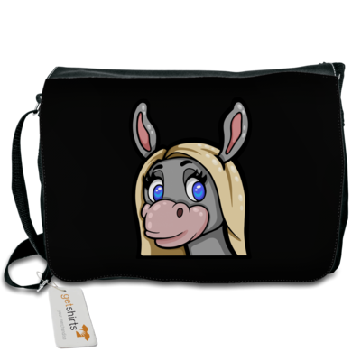 Motiv: Schultertasche - Esel - bestimme auf Wunsch Details wie Produkt, Grösse, Farbe und Position selbst ! Motiv: Schultertasche - Esel
