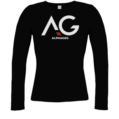 Motiv: Longsleeve Damen Organic - AG Basic Merch Logo - bestimme auf Wunsch Details wie Produkt, Grösse, Farbe und Position selbst ! Motiv: Longsleeve Damen Organic - AG Basic Merch Logo