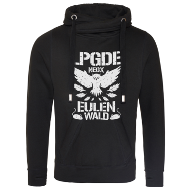 Motiv: Cross Neck Hoodie - Eulenwald - bestimme auf Wunsch Details wie Produkt, Grösse, Farbe und Position selbst ! Motiv: Cross Neck Hoodie - Eulenwald