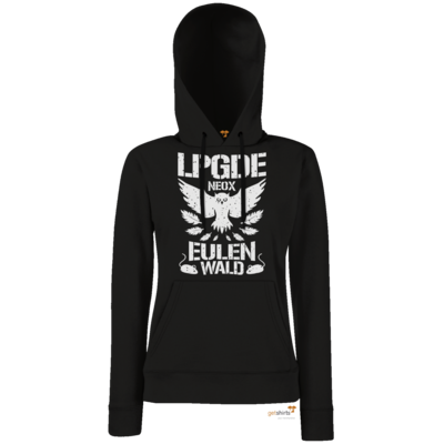 Motiv: Hoodie Damen Classic - Eulenwald - bestimme auf Wunsch Details wie Produkt, Grösse, Farbe und Position selbst ! Motiv: Hoodie Damen Classic - Eulenwald