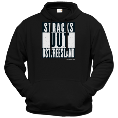 Motiv: Hoodie Premium FAIR WEAR - Stracks uut Ostfreesland - bestimme auf Wunsch Details wie Produkt, Grösse, Farbe und Position selbst ! Motiv: Hoodie Premium FAIR WEAR - Stracks uut Ostfreesland