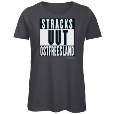 Motiv: Organic Lady T-Shirt - Stracks uut Ostfreesland - bestimme auf Wunsch Details wie Produkt, Grösse, Farbe und Position selbst ! Motiv: Organic Lady T-Shirt - Stracks uut Ostfreesland