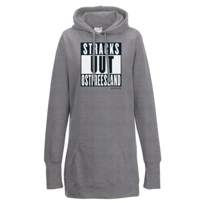 Motiv: Lady Longline Hoodie - Stracks uut Ostfreesland - bestimme auf Wunsch Details wie Produkt, Grösse, Farbe und Position selbst ! Motiv: Lady Longline Hoodie - Stracks uut Ostfreesland