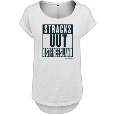 Motiv: Ladies Long Slub Tee - Stracks uut Ostfreesland - bestimme auf Wunsch Details wie Produkt, Grösse, Farbe und Position selbst ! Motiv: Ladies Long Slub Tee - Stracks uut Ostfreesland