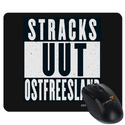 Motiv: Mousepad Textil - Stracks uut Ostfreesland - bestimme auf Wunsch Details wie Produkt, Grösse, Farbe und Position selbst ! Motiv: Mousepad Textil - Stracks uut Ostfreesland