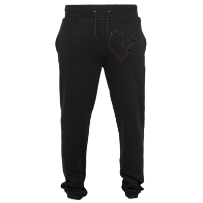 Motiv: Heavy Sweatpants - wolfsherz - bestimme auf Wunsch Details wie Produkt, Grösse, Farbe und Position selbst ! Motiv: Heavy Sweatpants - wolfsherz