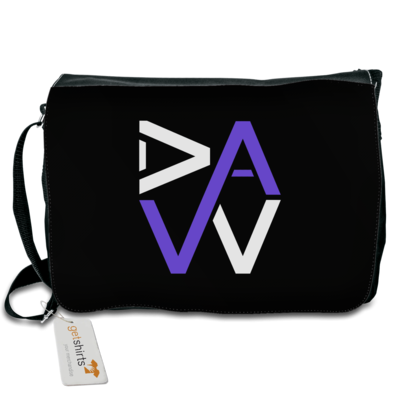 Motiv: Schultertasche - DaW Logo Lila - bestimme auf Wunsch Details wie Produkt, Grösse, Farbe und Position selbst ! Motiv: Schultertasche - DaW Logo Lila