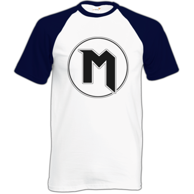 Motiv: Baseball-T FAIR WEAR - M Logo - bestimme auf Wunsch Details wie Produkt, Grösse, Farbe und Position selbst ! Motiv: Baseball-T FAIR WEAR - M Logo