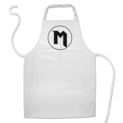 Motiv: Schürze - M Logo - bestimme auf Wunsch Details wie Produkt, Grösse, Farbe und Position selbst ! Motiv: Schürze - M Logo