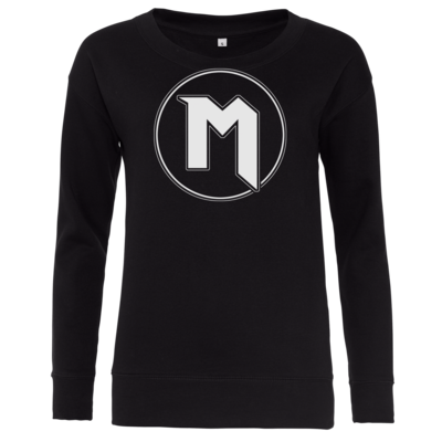 Motiv: Girlie Crew Sweatshirt - M Logo - bestimme auf Wunsch Details wie Produkt, Grösse, Farbe und Position selbst ! Motiv: Girlie Crew Sweatshirt - M Logo