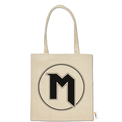 Motiv: Baumwolltasche - M Logo - bestimme auf Wunsch Details wie Produkt, Grösse, Farbe und Position selbst ! Motiv: Baumwolltasche - M Logo