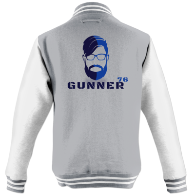 Motiv: College Jacke - GUNNER76 Kopf - bestimme auf Wunsch Details wie Produkt, Grösse, Farbe und Position selbst ! Motiv: College Jacke - GUNNER76 Kopf