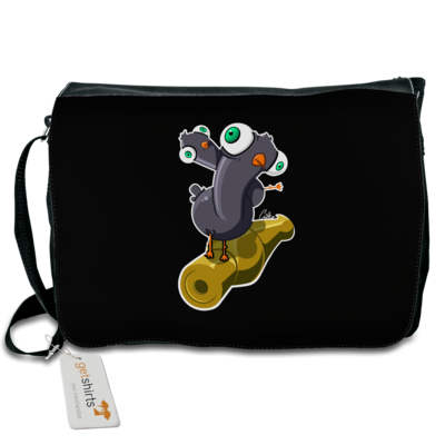 Motiv: Schultertasche - Taubenstange - bestimme auf Wunsch Details wie Produkt, Grösse, Farbe und Position selbst ! Motiv: Schultertasche - Taubenstange