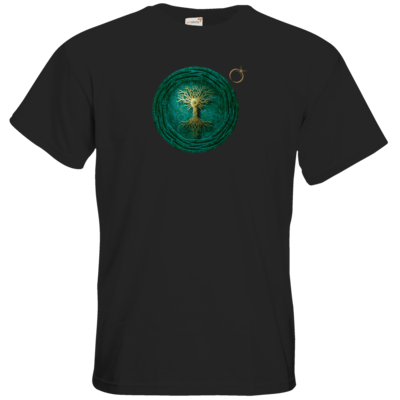 Motiv: T-Shirt Premium FAIR WEAR - Erdenstern Into The Green - bestimme auf Wunsch Details wie Produkt, Grösse, Farbe und Position selbst ! Motiv: T-Shirt Premium FAIR WEAR - Erdenstern Into The Green