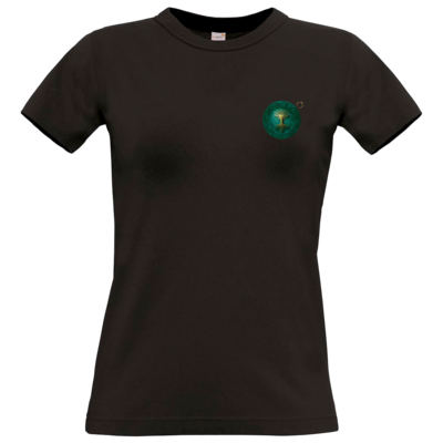 Motiv: T-Shirt Damen Premium FAIR WEAR - Erdenstern Into The Green - bestimme auf Wunsch Details wie Produkt, Grösse, Farbe und Position selbst ! Motiv: T-Shirt Damen Premium FAIR WEAR - Erdenstern Into The Green