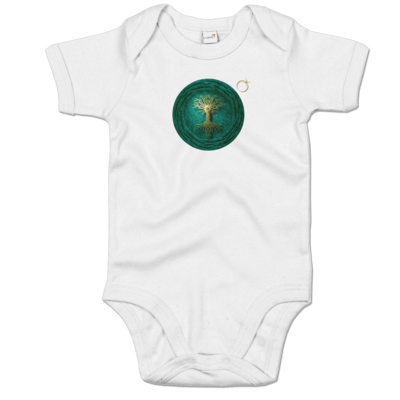 Motiv: Baby Body Organic - Erdenstern Into The Green - bestimme auf Wunsch Details wie Produkt, Grösse, Farbe und Position selbst ! Motiv: Baby Body Organic - Erdenstern Into The Green