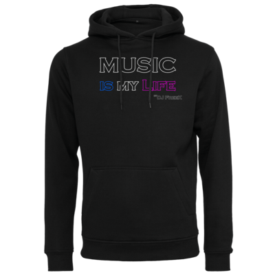 Motiv: Heavy Hoodie - Music is my life - bestimme auf Wunsch Details wie Produkt, Grösse, Farbe und Position selbst ! Motiv: Heavy Hoodie - Music is my life