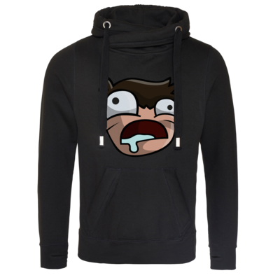 Motiv: Cross Neck Hoodie - Logo - bestimme auf Wunsch Details wie Produkt, Grösse, Farbe und Position selbst ! Motiv: Cross Neck Hoodie - Logo