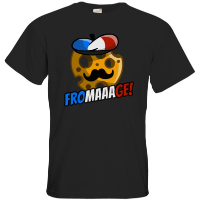 Motiv: T-Shirt Premium FAIR WEAR - Fromaaage - bestimme auf Wunsch Details wie Produkt, Grösse, Farbe und Position selbst ! Motiv: T-Shirt Premium FAIR WEAR - Fromaaage