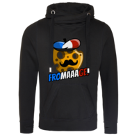 Motiv: Cross Neck Hoodie - Fromaaage - bestimme auf Wunsch Details wie Produkt, Grösse, Farbe und Position selbst ! Motiv: Cross Neck Hoodie - Fromaaage